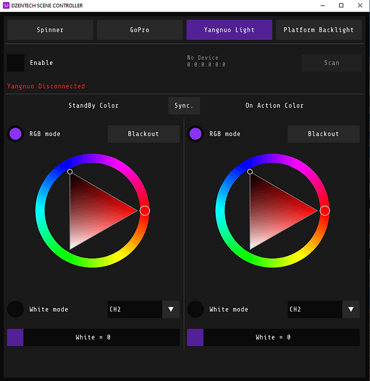Scene Controller — подключение Spinner